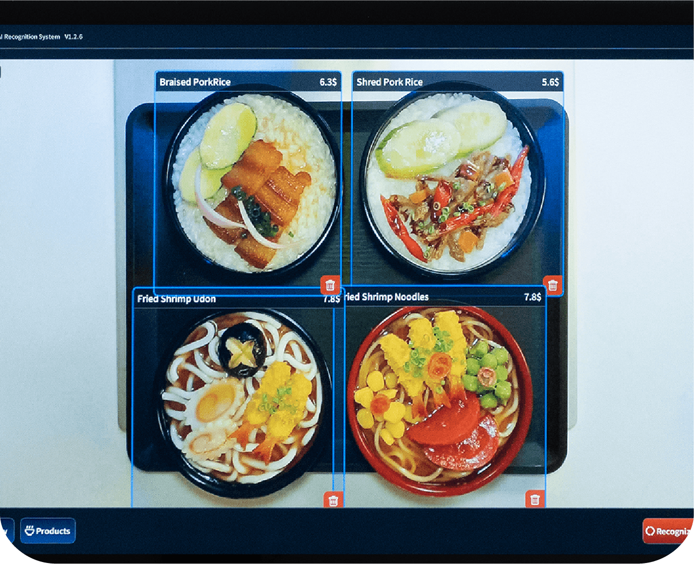 AI recognizes multiple items