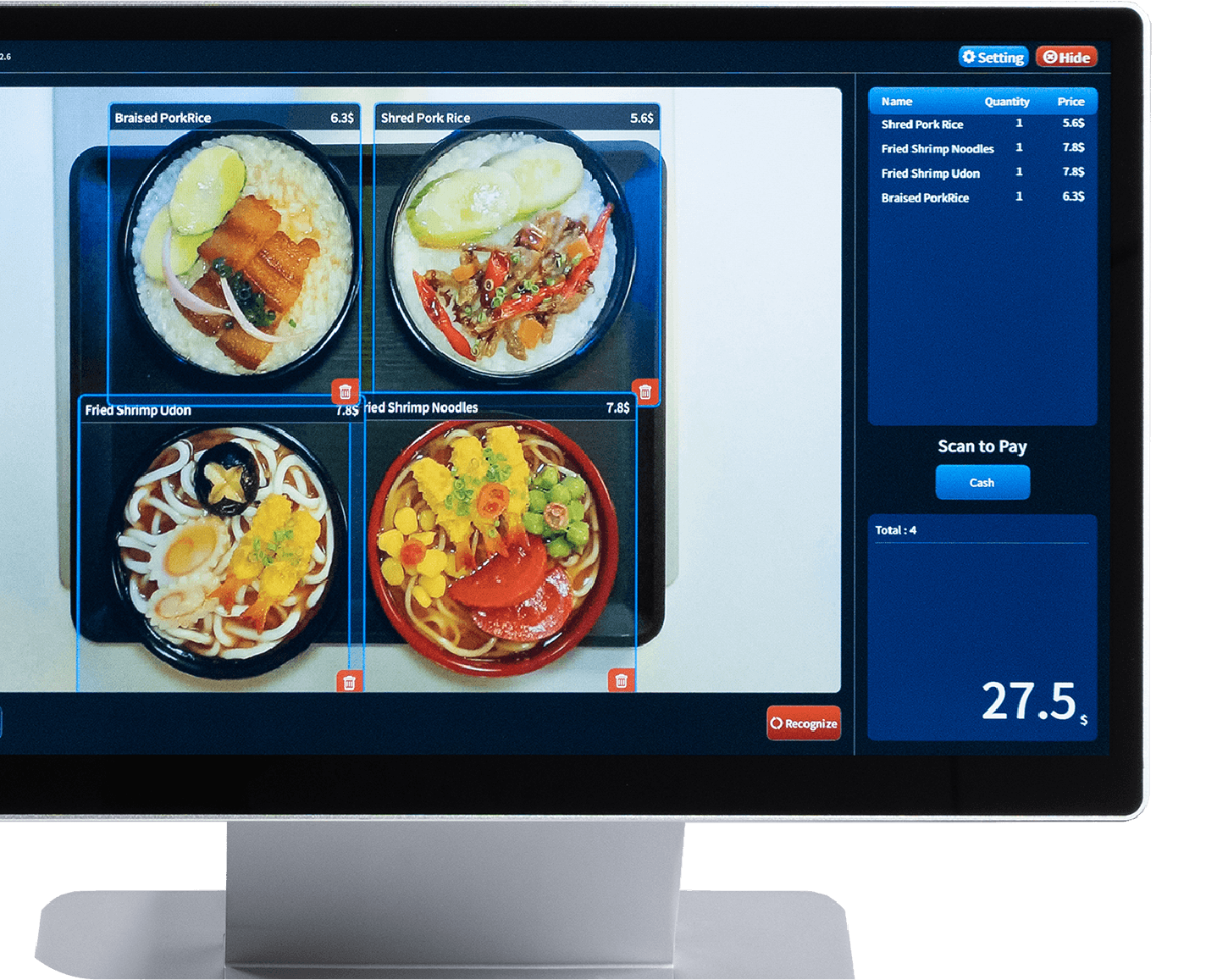 Confirm and pay on checkout screen