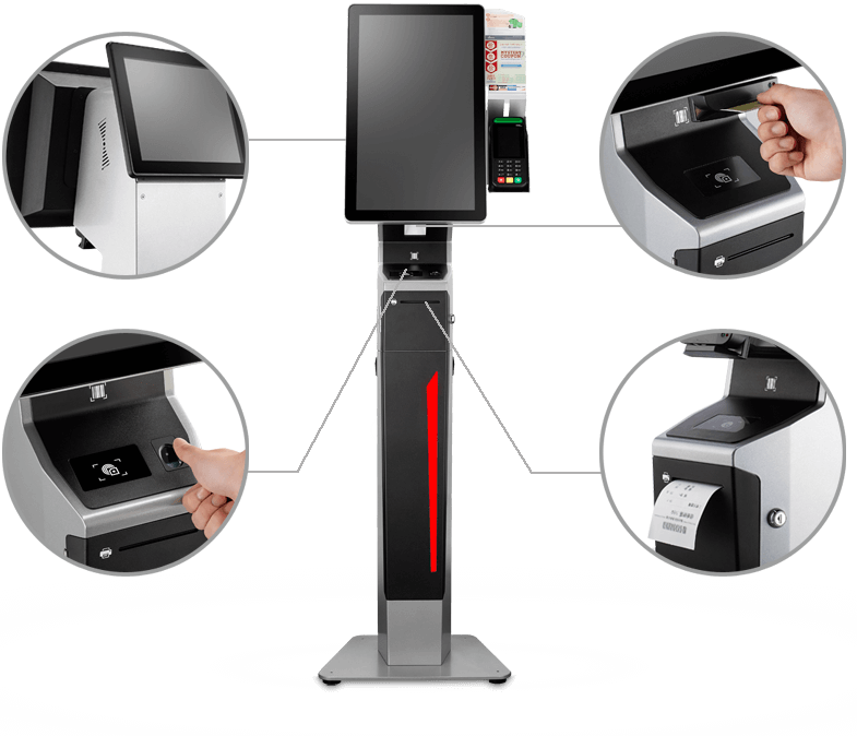 The Self-Ordering Kiosk with Fingerprint Sensor